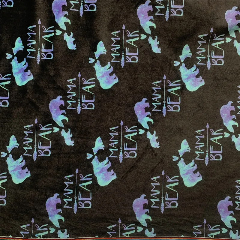 Digital printing 95% Polyester 5%Spandex Stretch custom printed double side squish minky plush lycra fabric330GSM