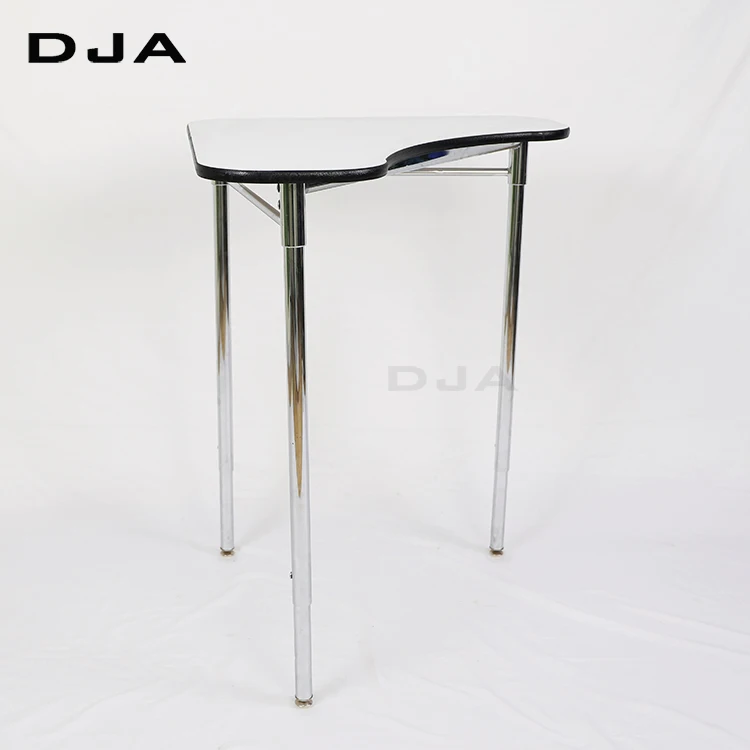 Single student economic student adjustable stand up desk and collaborative triangle caster optical standing desk