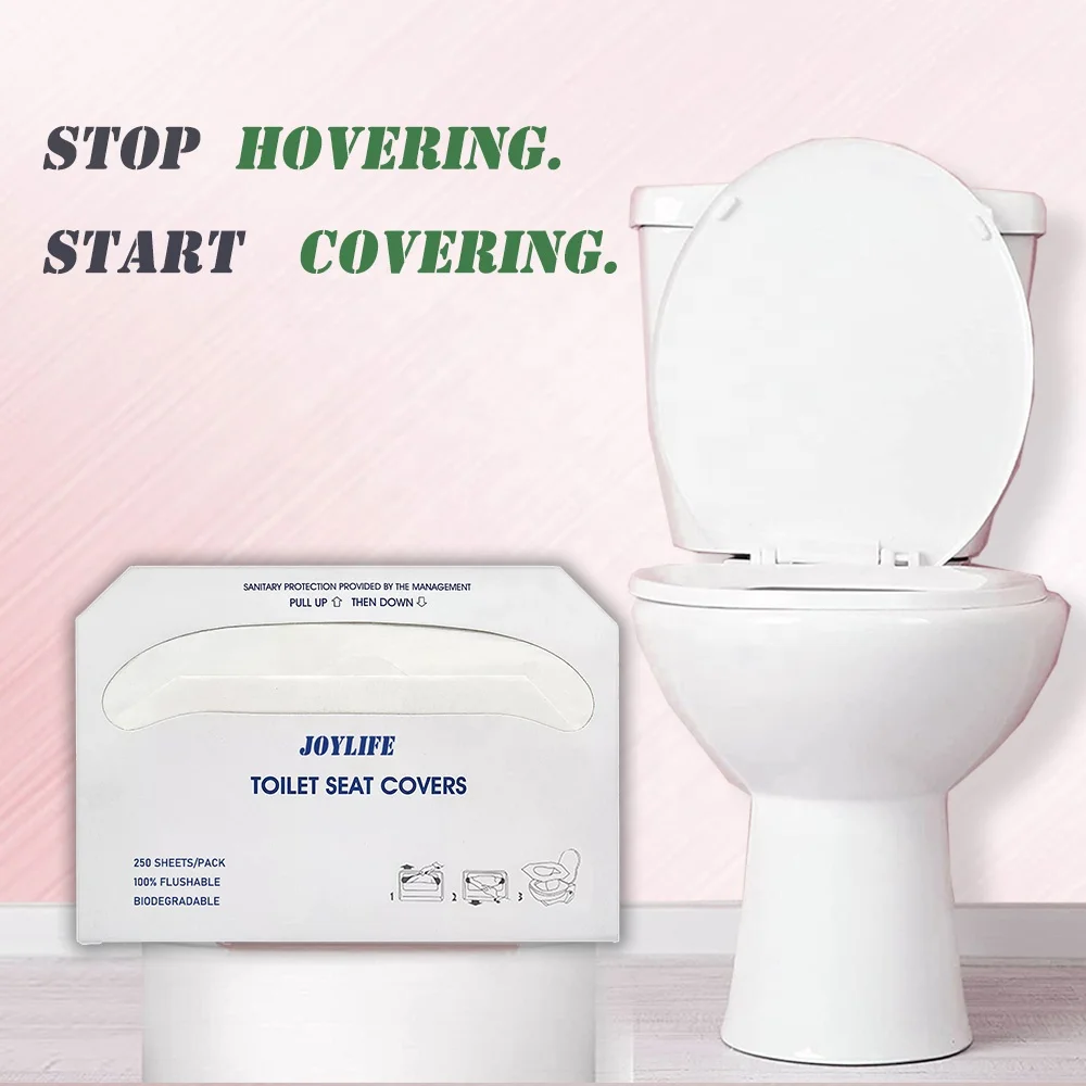 Cheap Price Good Quality Hygienic Protective Fold Disposable Flushable Toilet Seat Cover Paper