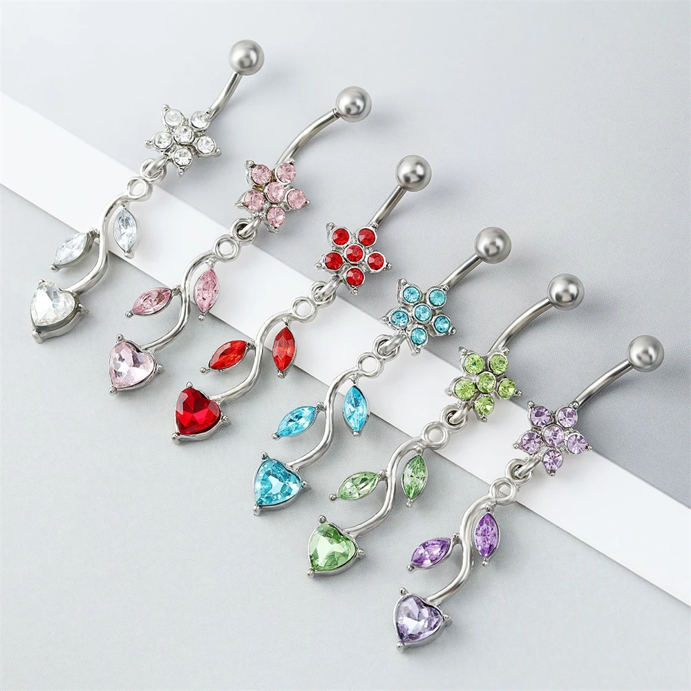 Кольца на пупке из хирургической стали