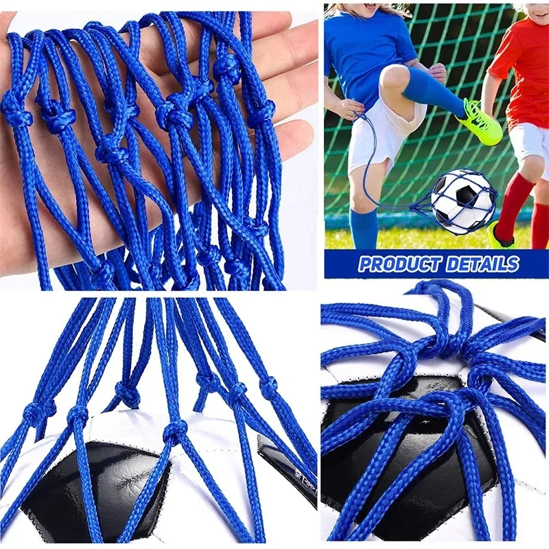 Professional Outdoor Sport Youth Carry Bag for Basketball Soccer Ball Training Football Self Trainer Kick Net Pocket Mesh Design