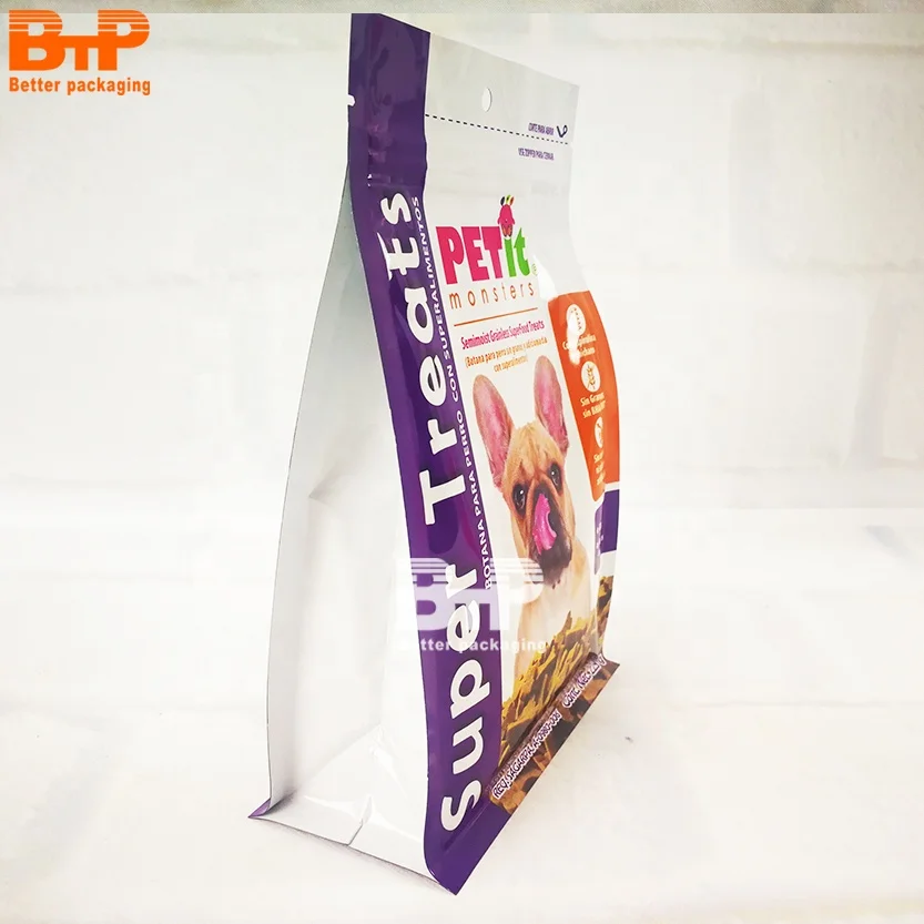 Printing Custom 1kg 2kg Stand Up Nature Pet Food Animal Feed Zipper Lock Packaging Pet Snack Dog Treat Bag