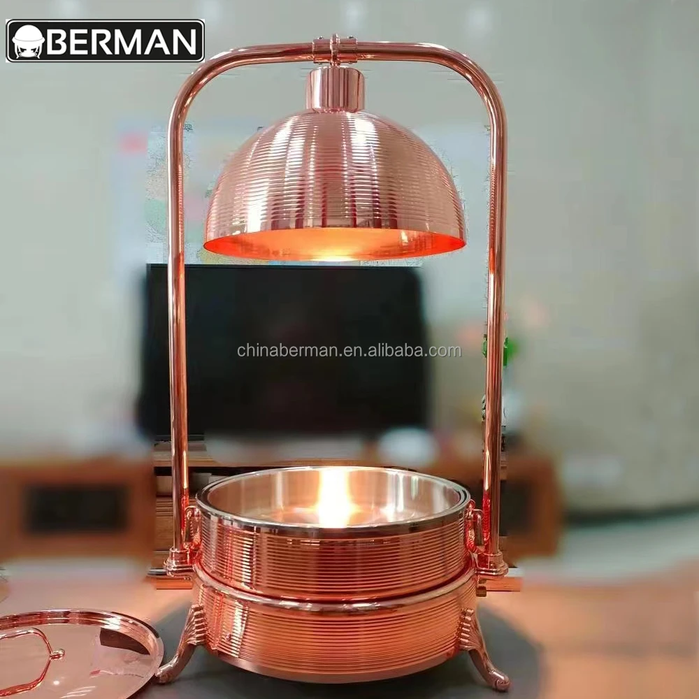 Other hotel & restaurant supplies electric chafing dish rose gold stainless steel buffet warmer set induction chafing dish