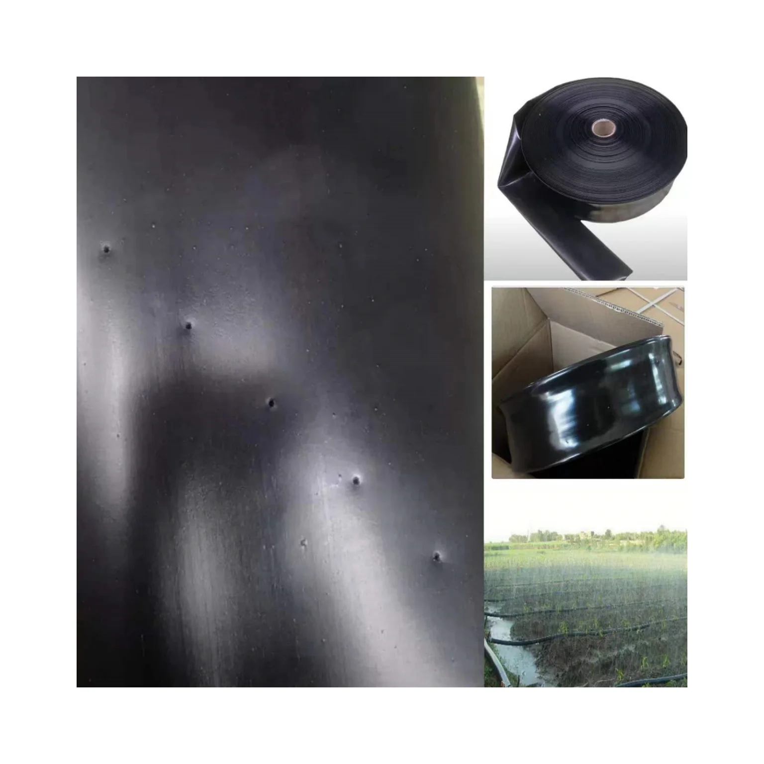 Agricultural Watering Irrigation System Garden Pe Hose Farm Spray Irrigation System Tube Micro Flat Spray Tape Rain Hose Pipe