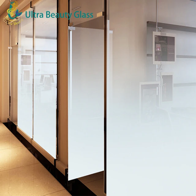 Factory Price Safety Office Glass Top quality 4mm 5mm 6mm 8mm Gradual Acid Etched Glass
