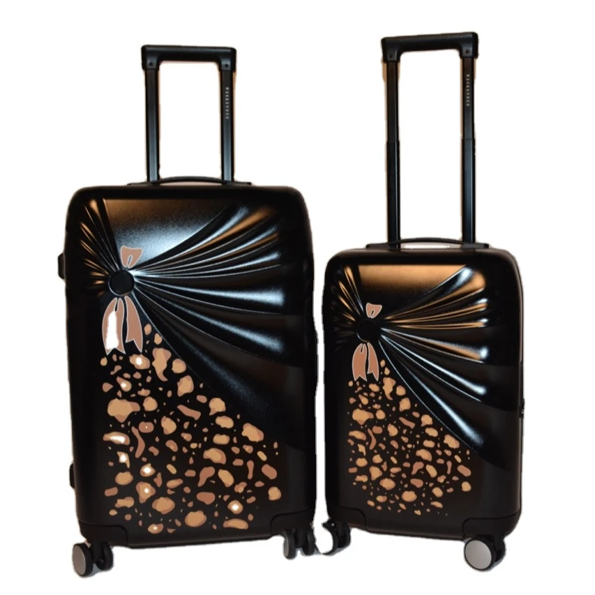 Hot sale simple design travel ABS bayer carry-on trolley suitcases traveling bags luggage sets