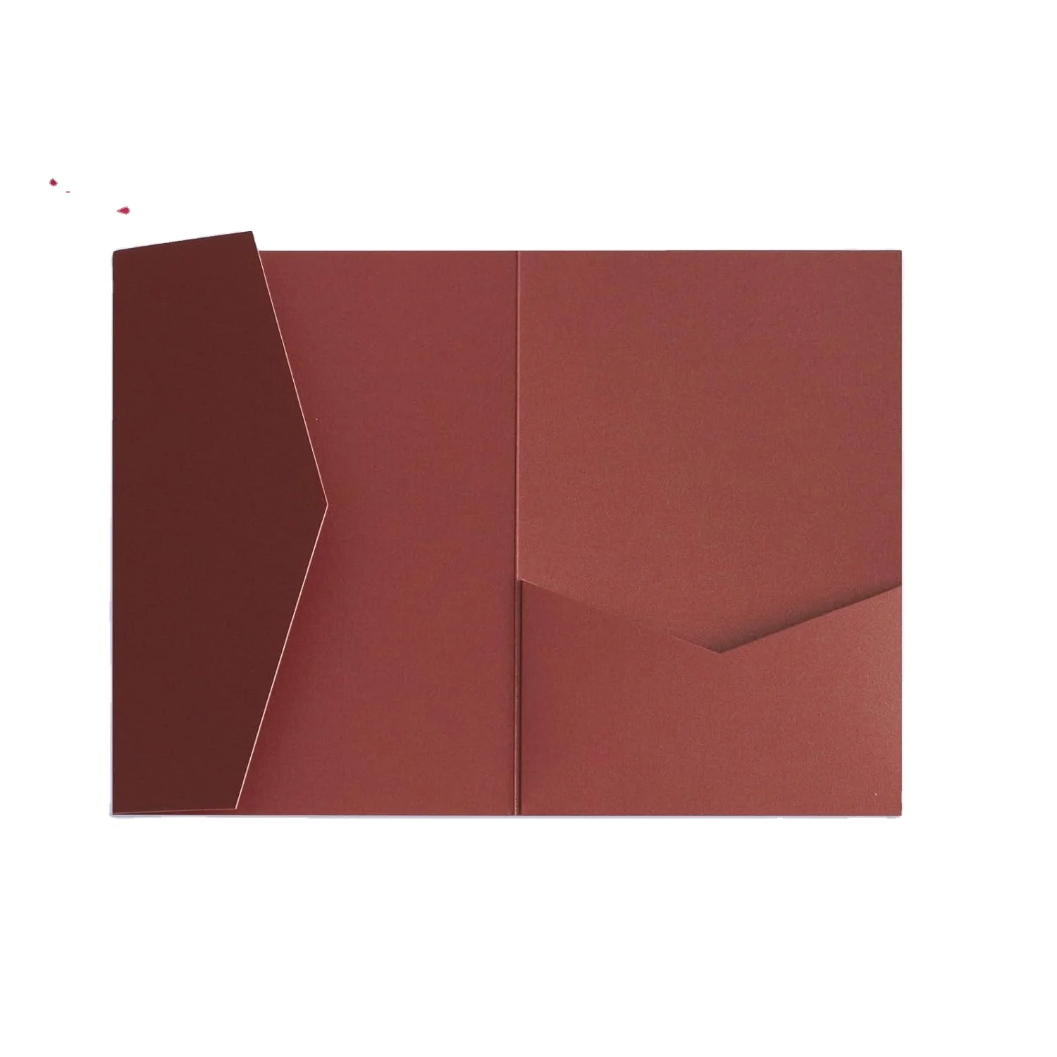 Custom A7 Pocket Invitations Trifold Wedding Invitation Envelopes Colored Samlle Gift Letter Envelopes with Pocket