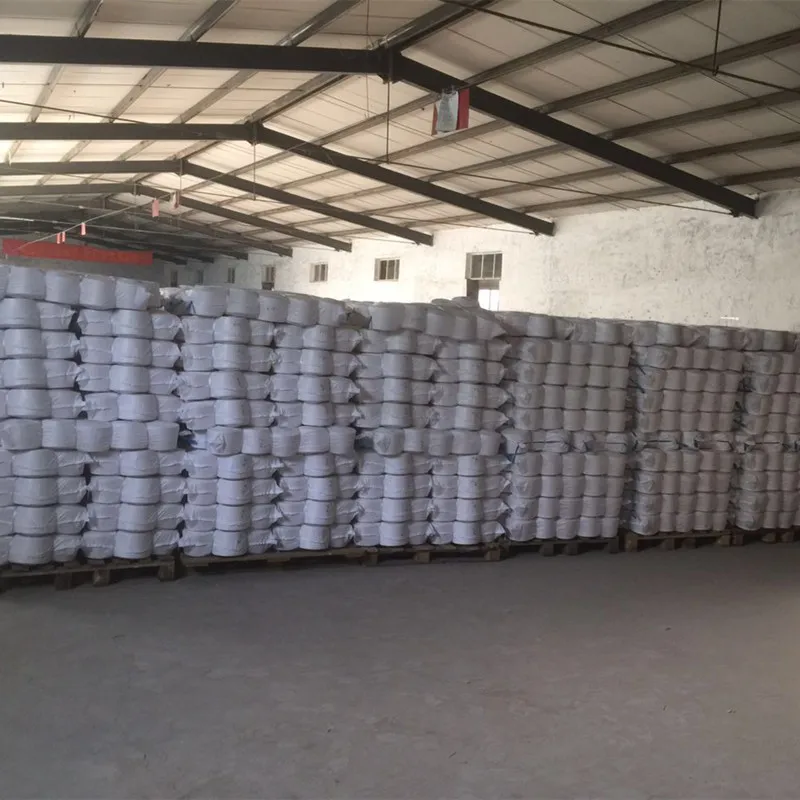 Low Price 50s/1 Raw White Recycled Polyester Spun Yarn for knitting and weaving