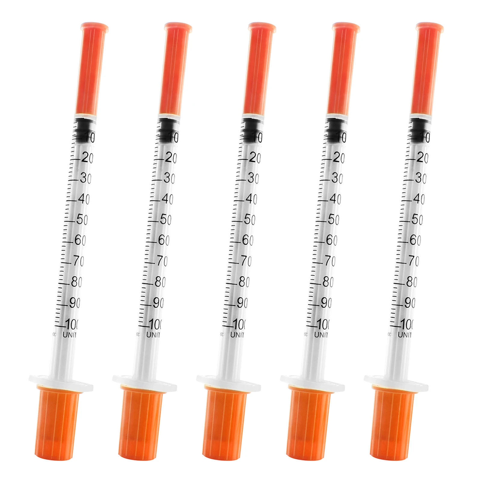 Medical Disposable Sterile 32 gauge Insulin Syringe with Fixed Ultra Fine Needle U-40/U-100 0.3ml 0.5ml 1ml