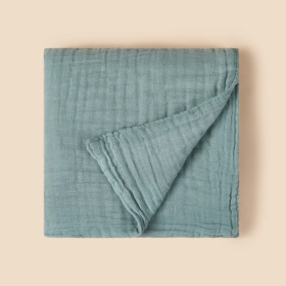 2023 custom print cheap checkered golden supplier bamboo muslin swaddle baby blanket baby bamboo blanket