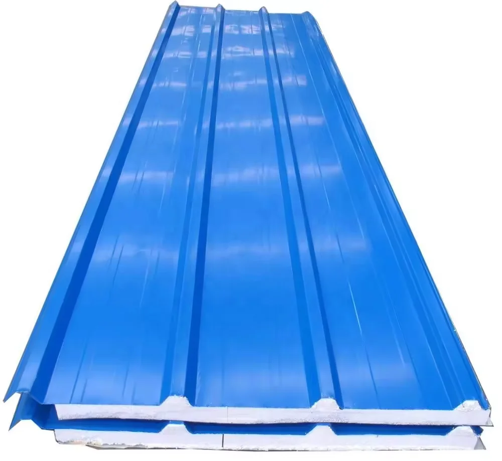 Manufacture Various Metal Polyurethane Foam Wall EPS  Roof Sandwich board for factory and workshop