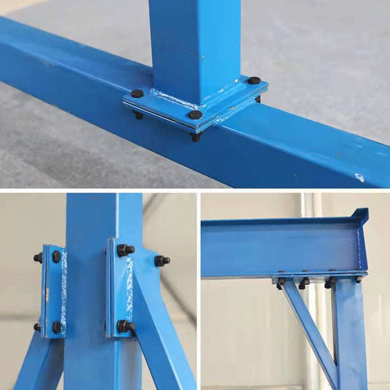 Small tonnage portable monorail Aluminium mobile gantry crane with electric hoist for warehouse material lifting
