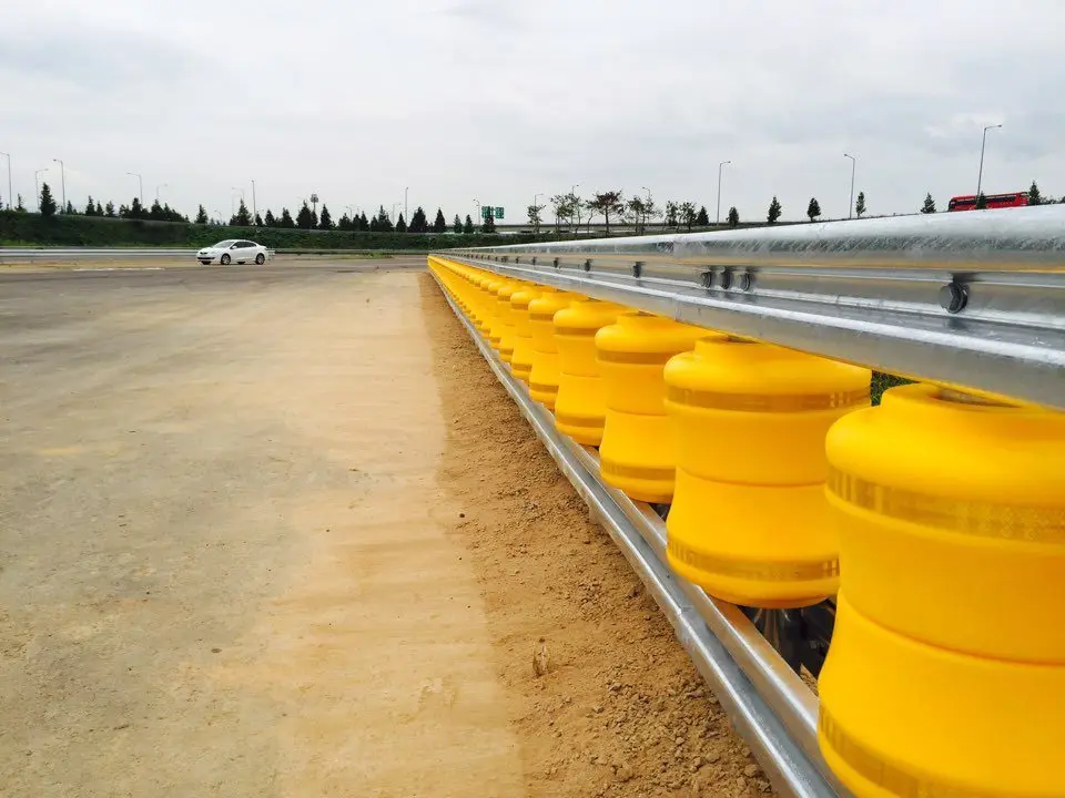 Traffic safety highway guardrail road barrier EVA roller barrier guardrail korea