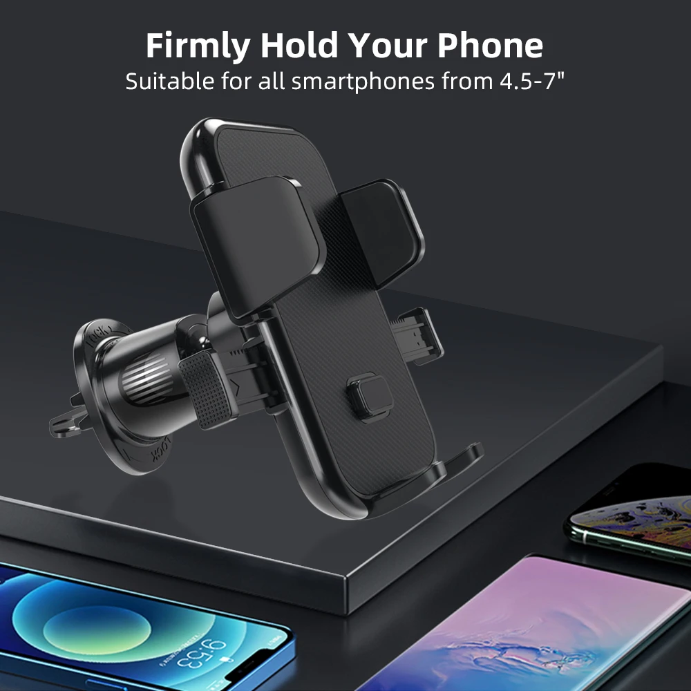 Phone Mount for Car Vent Universal Car Phone Holder Mount Upgraded Vent Clip Never Fall Off Hands Free Air Vent Cell Phone Mount