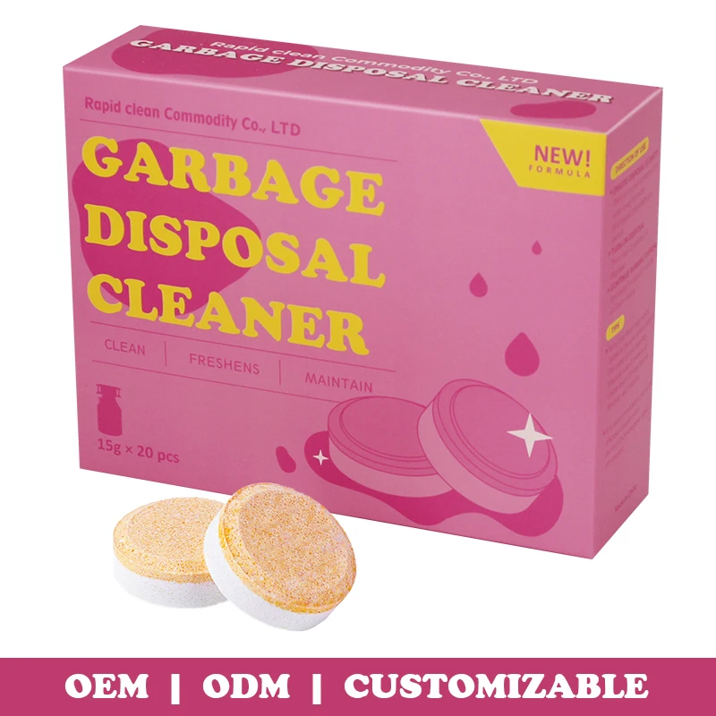 Garbage Disposal Cleaner and Deodorizer Sink Foaming Garbage Disposer Freshener - Kitchen Drain Cleaning Fresh Formula