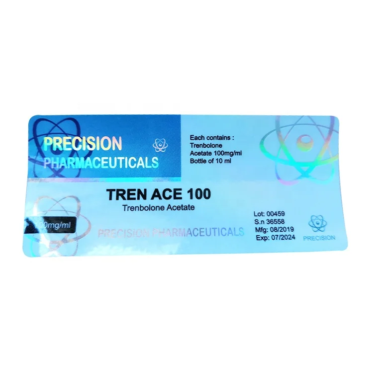 VL-142 Hologram TEST E 250mg/ml steroid label all kinds of pharmaceuticals bottle labels for 10ml vials