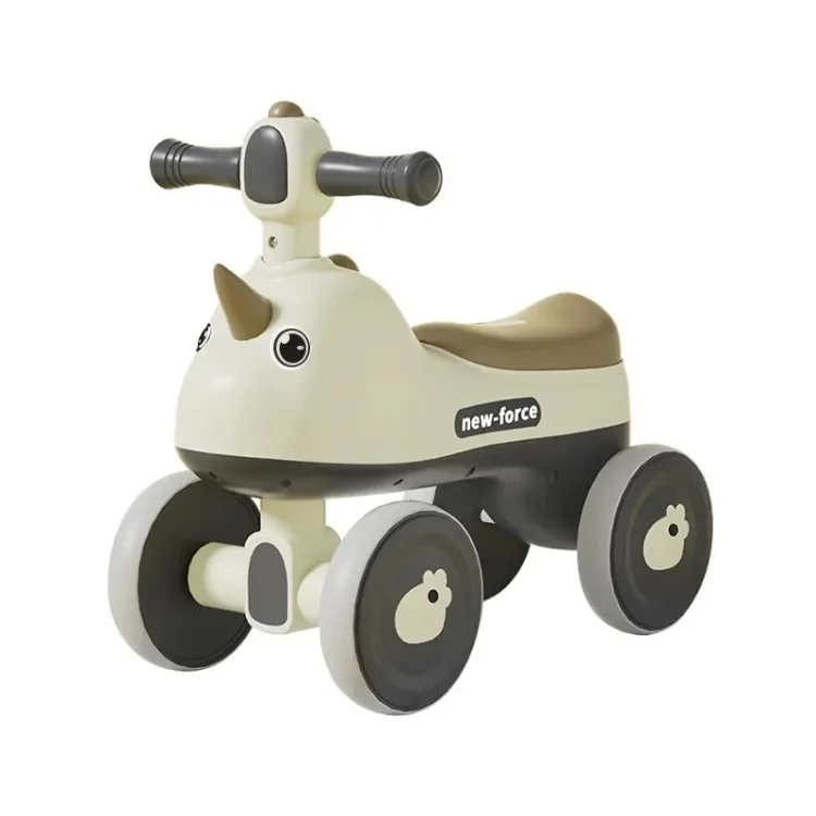 Unicorn-Themed Plastic Baby Car Toy Foot-to-Floor Push & Slide Ride Car for Kids Indoor & Outdoor Use