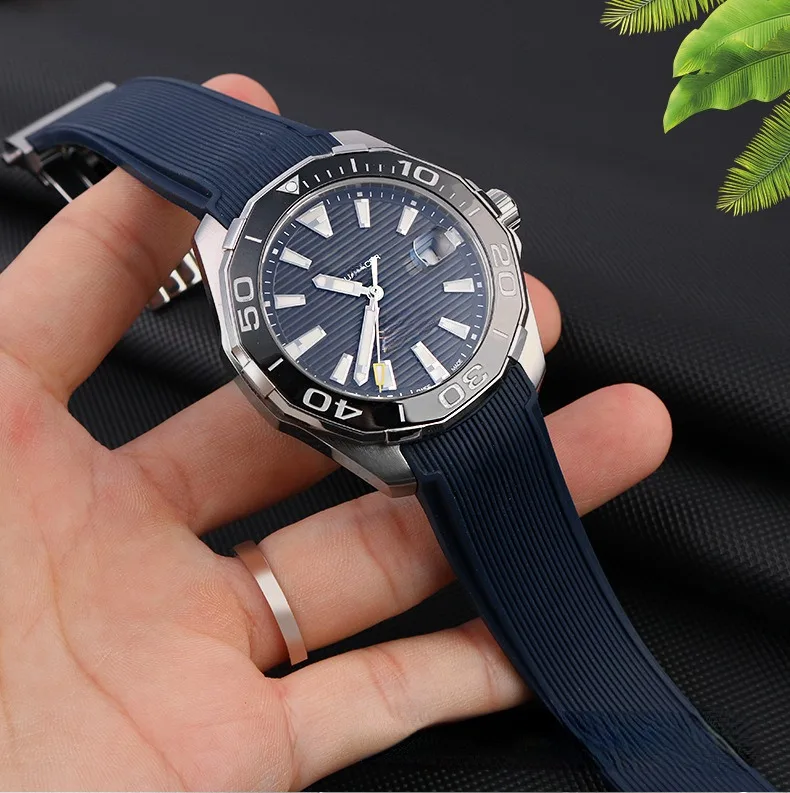 For TA-G-Heuer Aquaracers Carrera Monaco F1Watch Band Wristband Bracelet Belt Silicone Rubber Watch Strap 22mm24mm