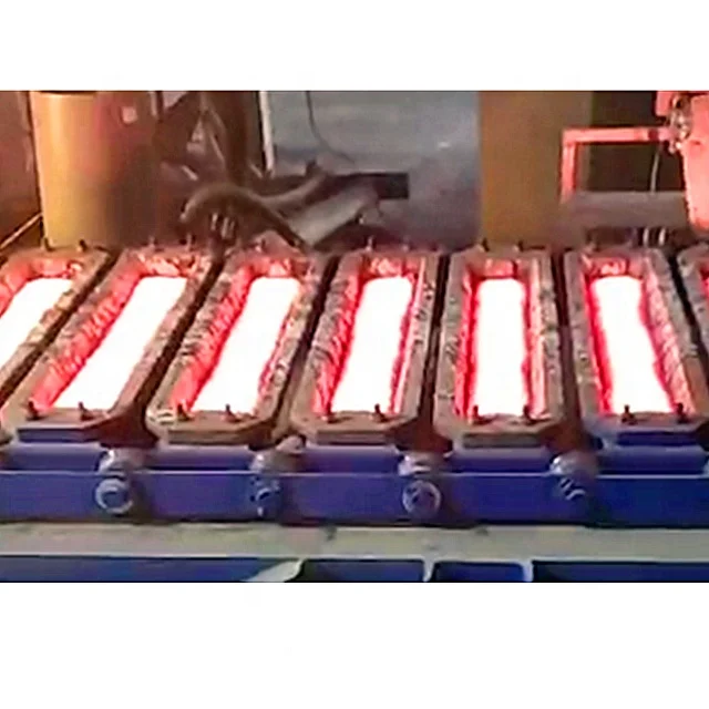 Copper Ingot Continuous Casting Machine Horizontal Water Cooling CCM Cooper Ingot Making Machine
