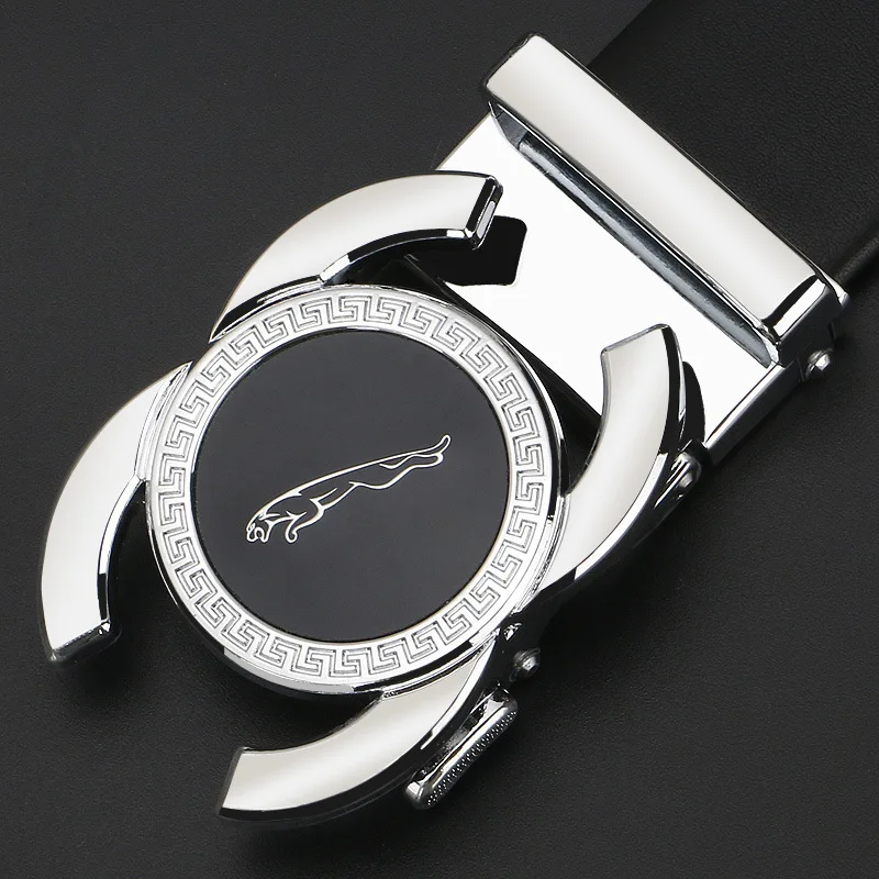 
Мужской повседневный деловой ремень из воловьей кожи с автоматической пряжкой 