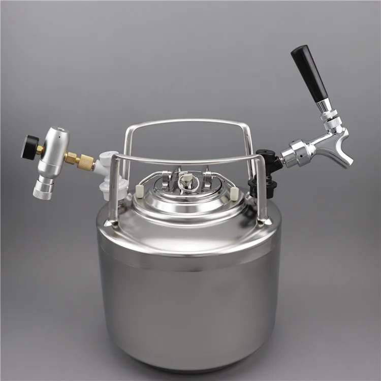 Stainless Steel Ball Lock Home Brew Kegerator Beer Keg 6L Pepsi Soda Cornelius Keg
