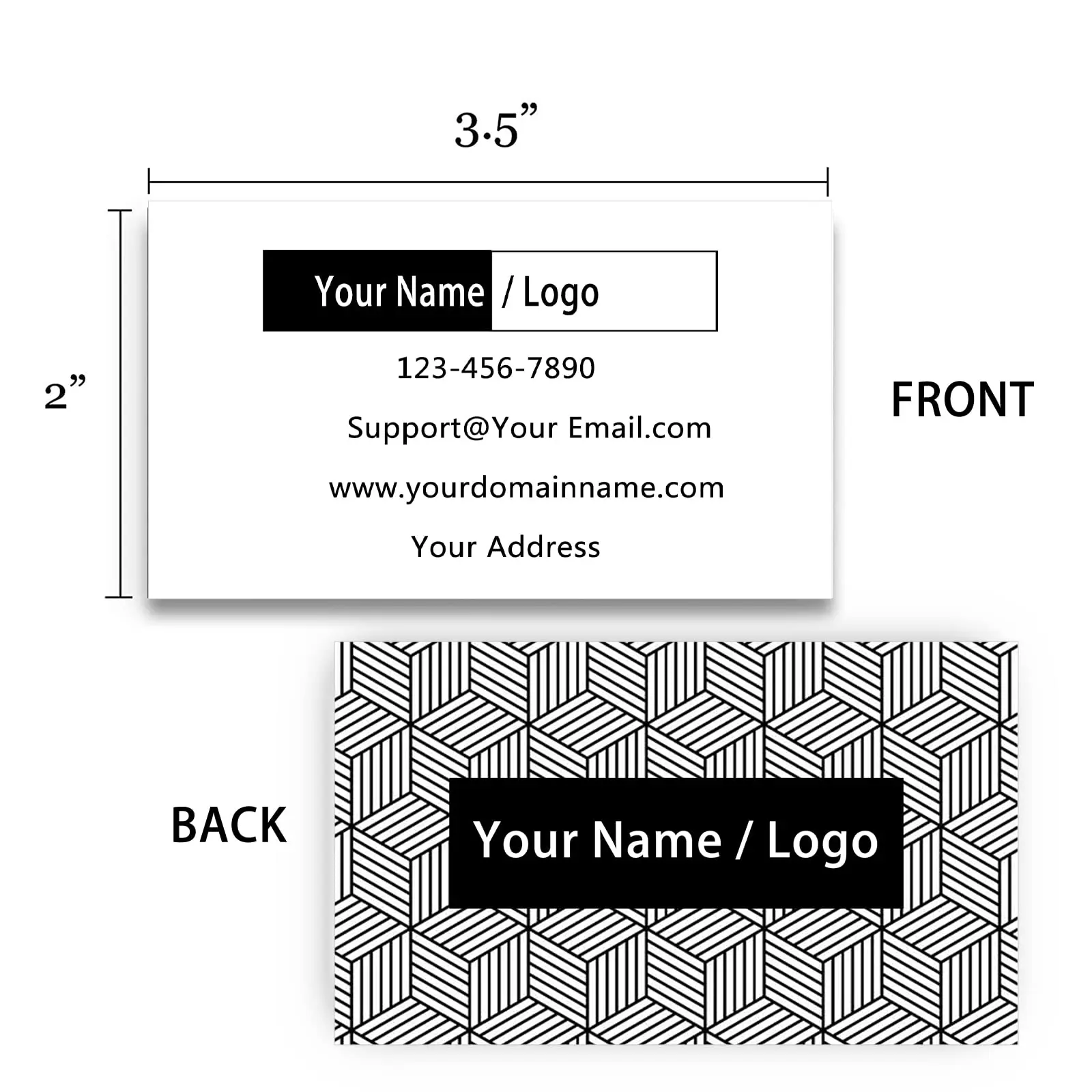 business card sticker