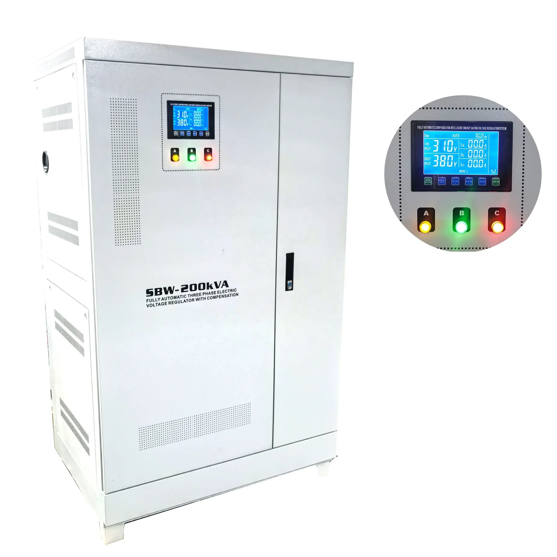 HOT Tns-15kva 30kva 50kva 3 Phase Ac Avr Automatic Voltage Regulator 400v With Led Digital Display