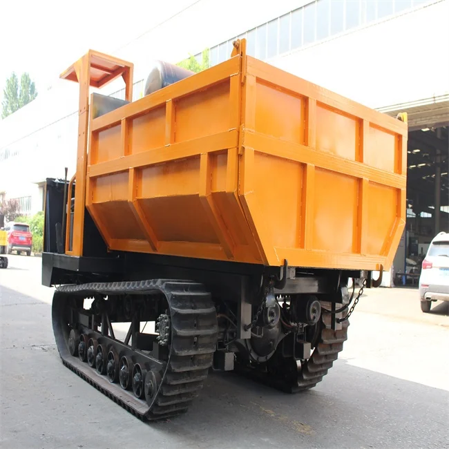 Hydraulic palm transport  eight ton crawler truck diesel mini dumper for sale