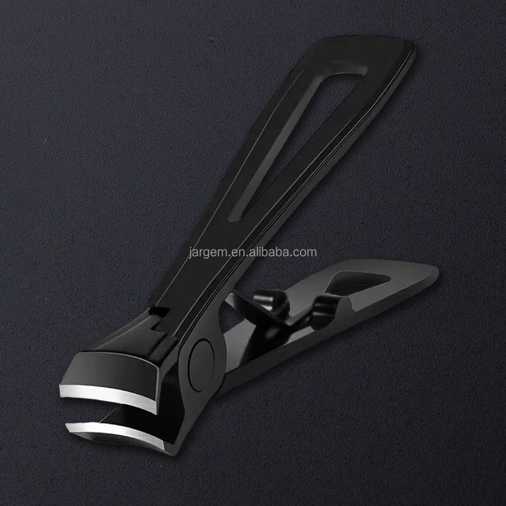 Large Size Wide Jaw Finger Toe Nail Clipper Black Pink Cutter For Thick Nails
