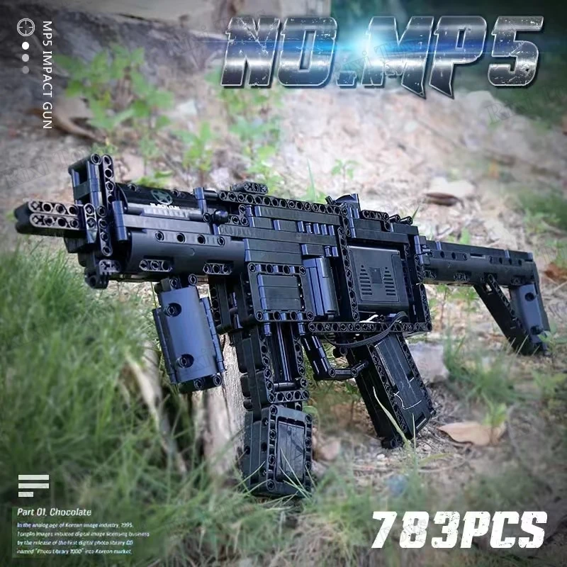 Формовочный пистолет King 14001 техническое военное оружие Германия пистолет-автомат MP5 может стрелять из пули конструктор
