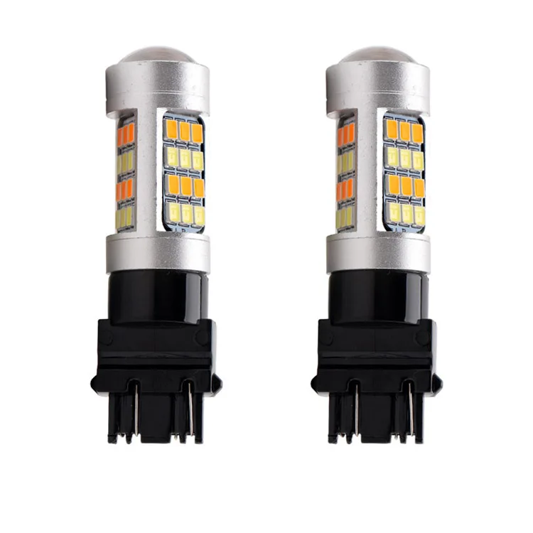 
42SMD 12V Amber/White 3157 Led Switchback Bulb Led Break Light 