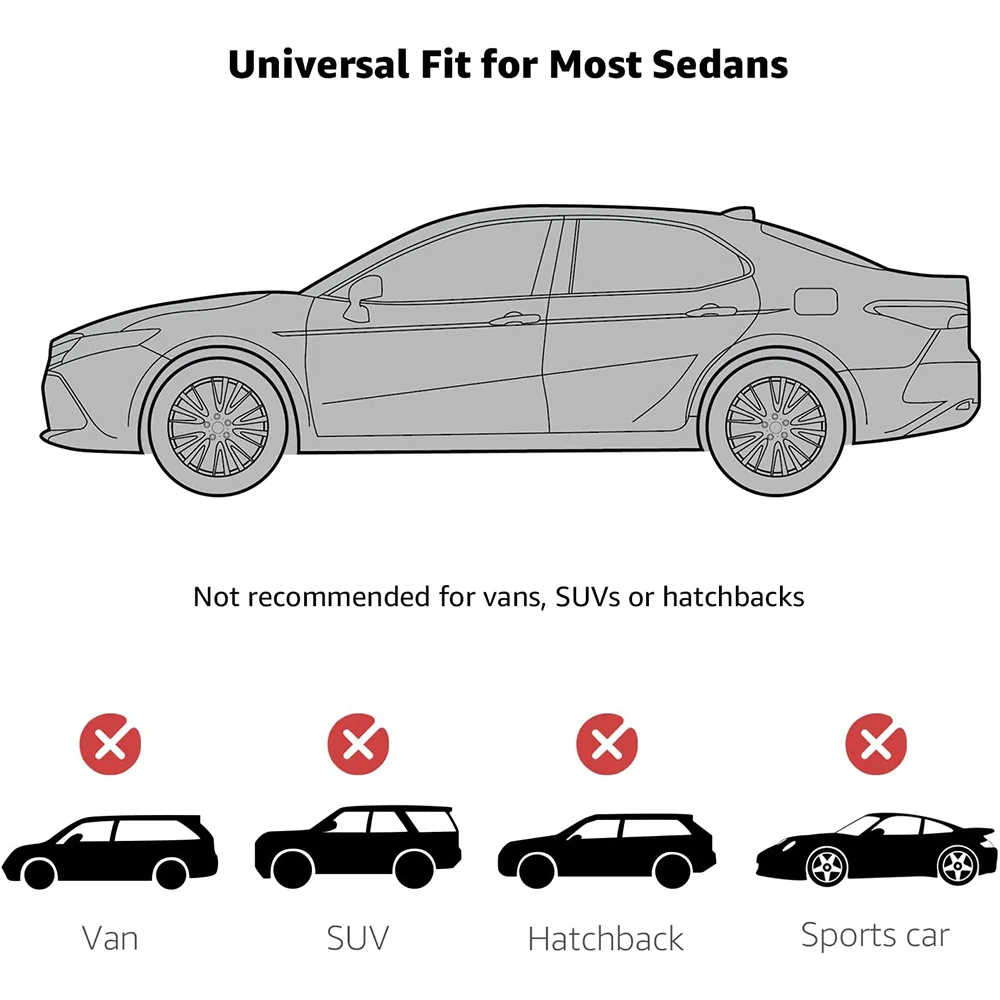 Сверхмощный 210D Оксфорд с серебряным покрытием анти-ультрафиолетовые лучи водонепроницаемый универсальный чехол для автомобиля на открытом воздухе