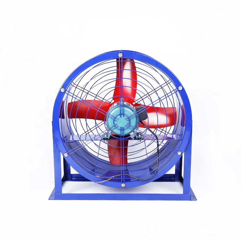 factory Electric Portable greenhouse Industrial metal stand Pedestal cooling duct blower ventilation shutter exhaust Fan