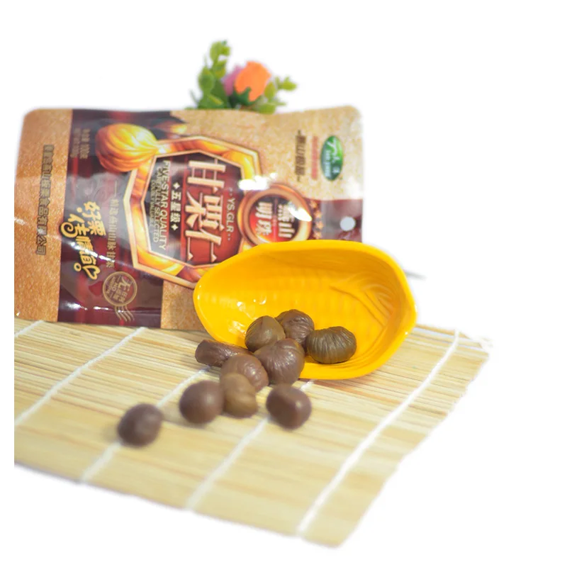 2020 New Organic Sweet Shelled Cooked Chestnut Snack