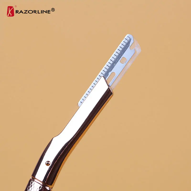 RBW5002 Luxury Eyebrow Trimmer Razor Dermaplane Razor Stainless Steel Blade Eyebrow Dermaplaning Tool For Women