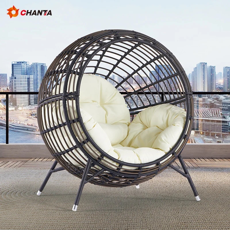 Competitive Price manufacturer household rattan chair wooden rattan chair egg chair