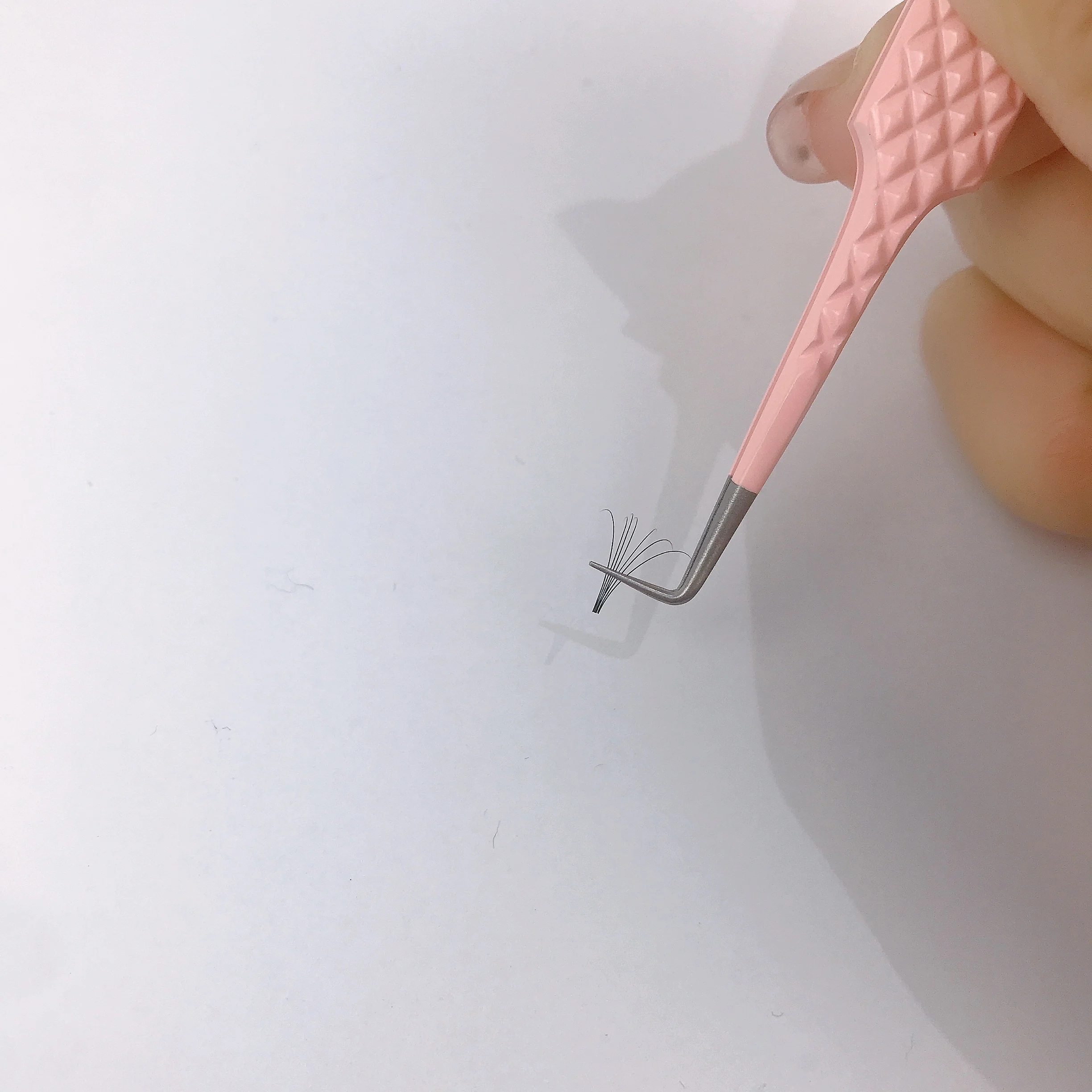 Pointed Tip Type volume eyelash extension tweezers mage volume lash tweezers pinch fans tweezers 90 degree right angle