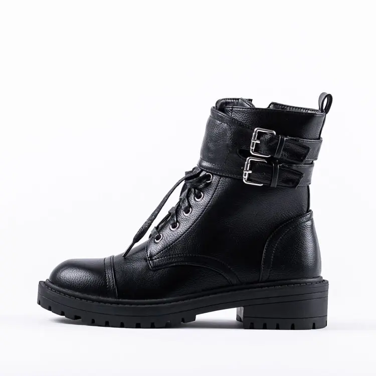 
wholesale shoes women fashion new casual boots rubber outsole Chunky Hiker Boot 