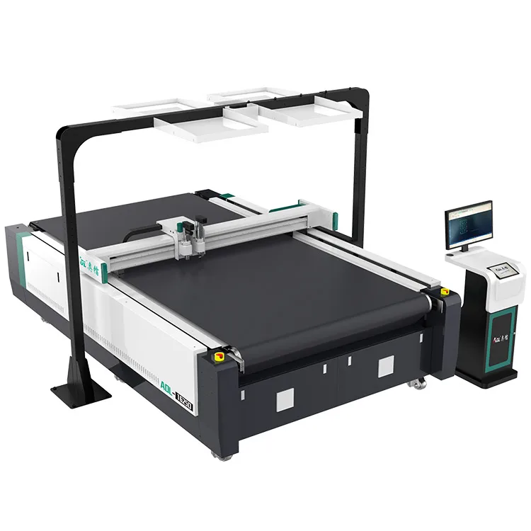 AOL-1625 composite polyester fabric cloth oscillating knife cutting machine