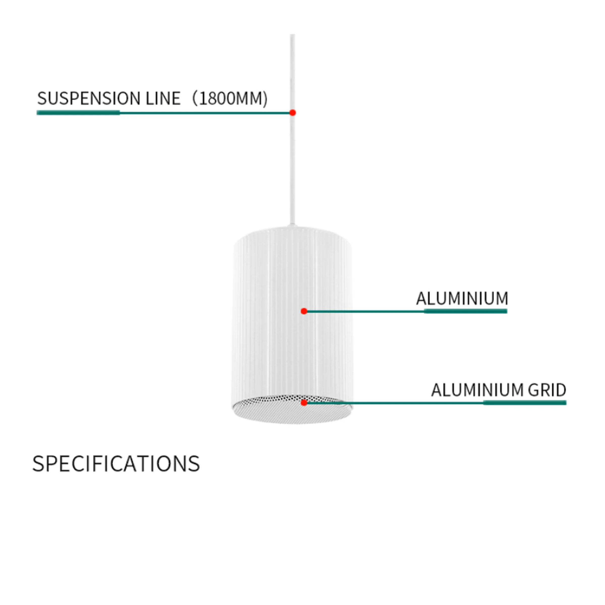 Professional audio sound speaker music play BGM public address system indoor outdoor waterproof Pendant Speaker shopping mall