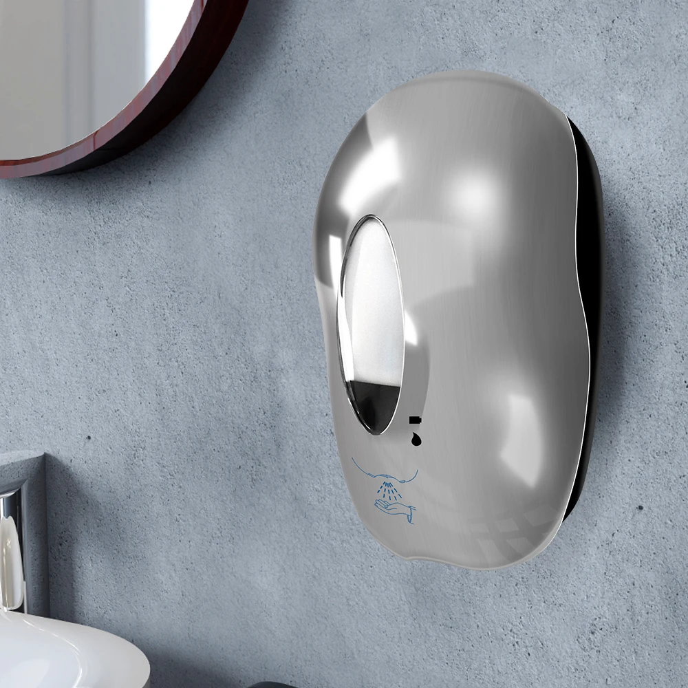 touch free customized induction sensor touchless smart stainless steel wall mount liquid automatic foam soap dispenser
