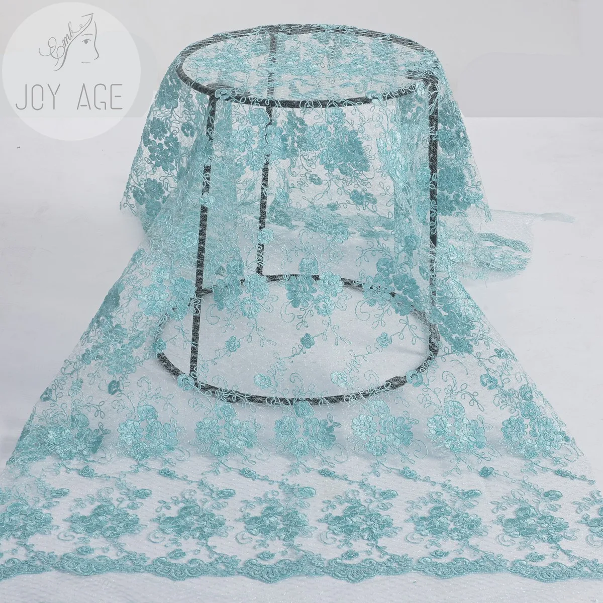 Custom African Bridal Cord Flower Gathered Embroidered Mesh Net Tulle Lace Fabrics For Girls Women Wedding Dresses Uk