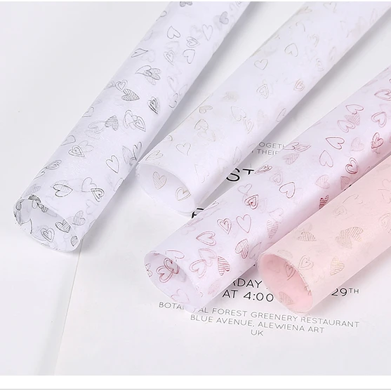 
New love marshmallows lining paper flowers bouquet wrapping paper gifts box wrapping cotton paper material 