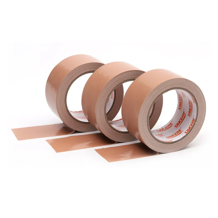 Industry Custom Black Brown Grey Colored Waterproof Adhesive Duct Cloth Gaffer Tape