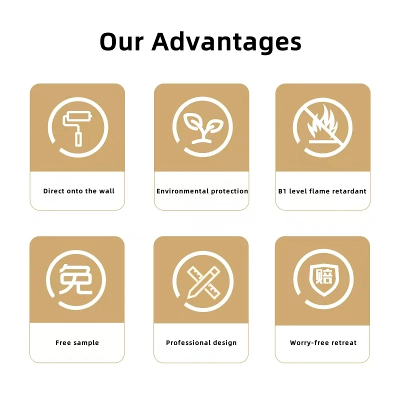 Modern Grid Background Wall Board Bamboo Charcoal Fiber Living Room Bathroom Bedroom Moisture-Proof WPC PVC Apartments Hotels