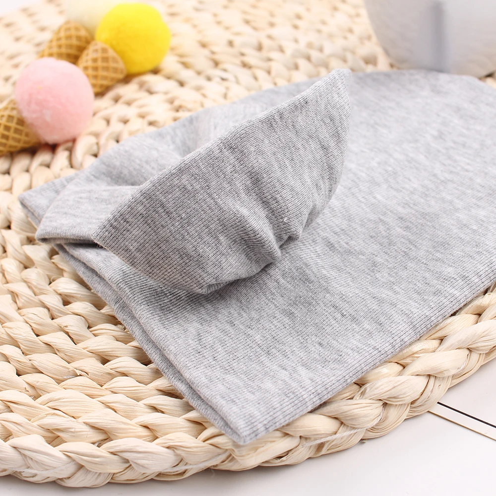 Baby Girl Customized Infant Beanie with Plain Bow 100% Cotton Hospital Warm Hat Newborn for Autumn