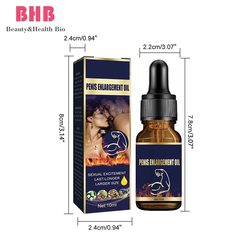 Wholesale 10ml Men Energy Penis Thickening Growth Oil Penis Enlargement Essential Oil