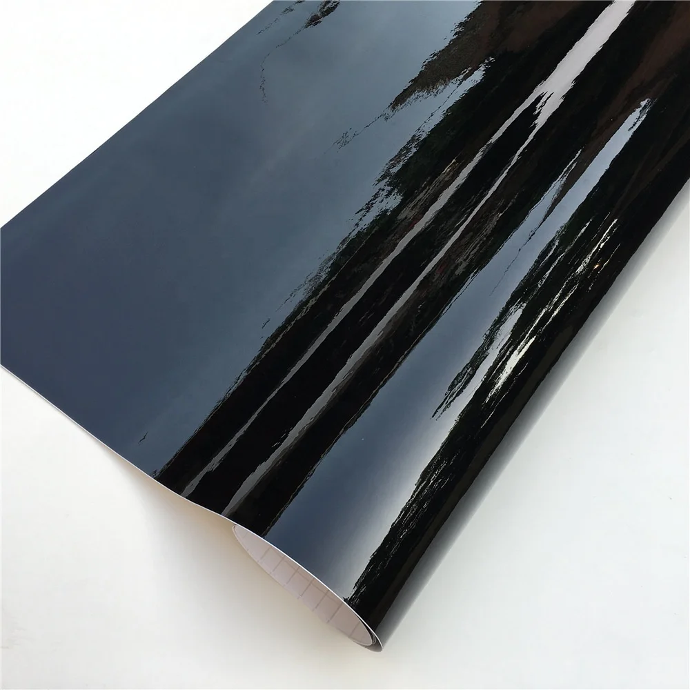 3Layers Gloss Black Vinyl wrap car Hood,Roof,Truck Wrap