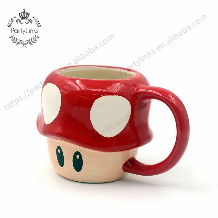 Super Mario Game Mug Anime Mario Coffee Mug Pipe Cup Cartoon Mushroom Cup Super Mario Square Mug For Party Gift