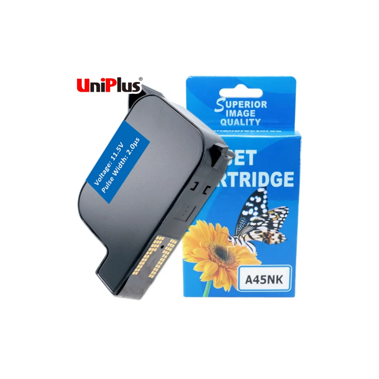 100% Brand New Black Ink Water-Based Ink Cartridge For Hp45 Date Batch Coding Machine